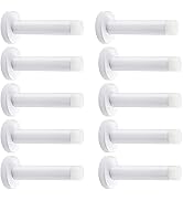DOKU 10Pcs Door Stop, 3.5 Inch Heavy Duty 304 Stainless Steel Door Stopper with Rubber Tips Bumpe...