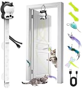 AsFrost 2-in-1 Interactive Cat Toys for Indoor Cats with 2 Modes (Track Chase+Bounce), Wall Mount...