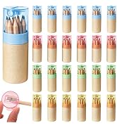 KBTYUDD 24 Pack Mini Drawing Colored Pencils with Sharpener Mini Drawing Pencils Set for Kids Sho...