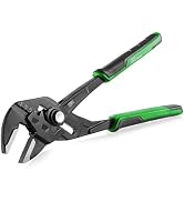 SK 10-Inch Pliers Wrench, Premium CR-V Construction, Smooth Parallel Jaws with Comfortable Grips