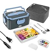 IXIIE Electric Lunch Box Lunch Warmer Heater for adults, 100W Portable Heated Lunch Box for Truck...
