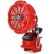 Taingwei Portable Clip on Fan for Milwaukee M18 Battery,18V Battery Powered Stroller Fan with 3 E...