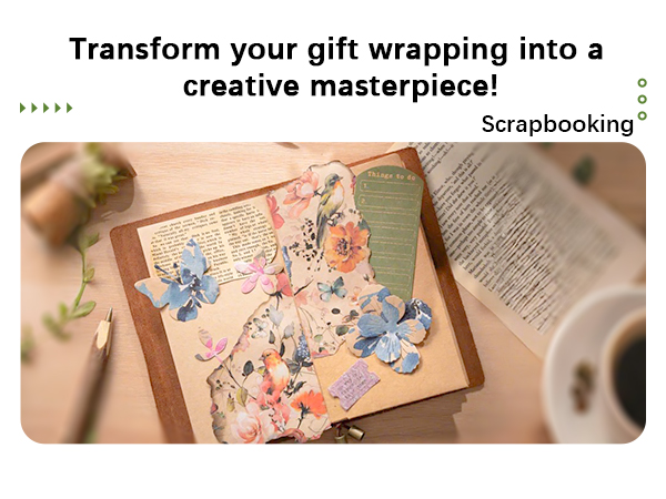 wild flower flower gift wrap paper