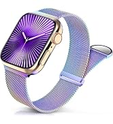 Sunnywoo Milanese Mesh Loop Compatible with Apple Watch Bands 42mm 44mm 45mm 46mm 49mm 38mm 40mm ...
