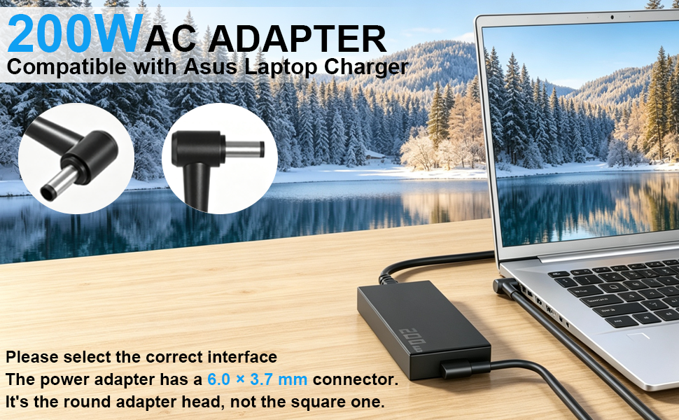 Compatible With Asus 200w laptop charger