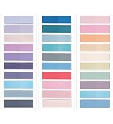 KICNIC Sticky Tabs 750 Pcs, Pastel Book Tabs, Adhesive PET Page Tabs, Transparent Annotation Labe...