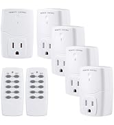BN-LINK Mini Wireless Remote Control Outlet Switch Power Plug in for Household Appliances, Wirele...