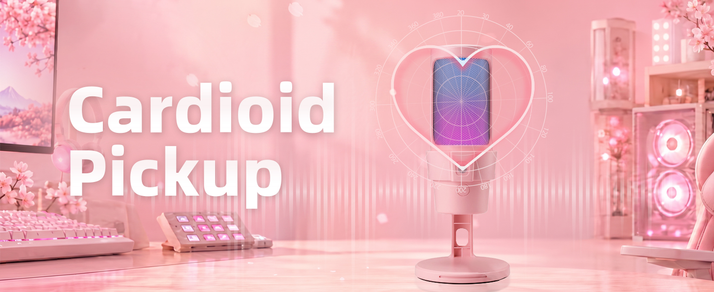 Gaming Microphone Pink