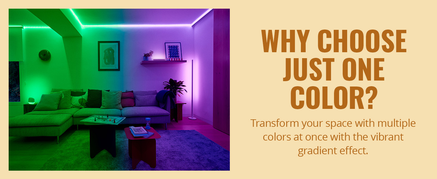 Vibrant gradient effect