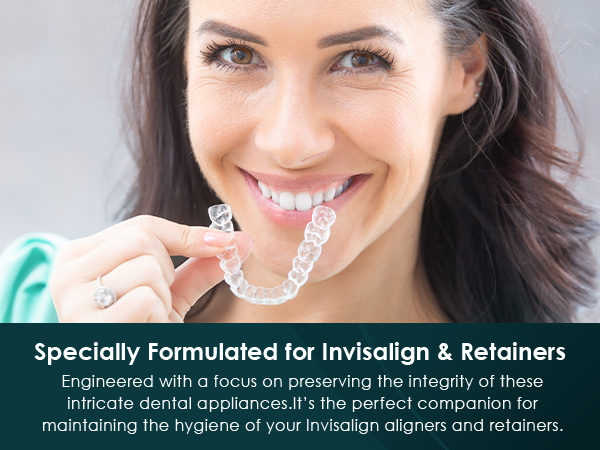 retainer cleaner ultrasonic cleaning solution machines dentures mouthguard aligners night guard