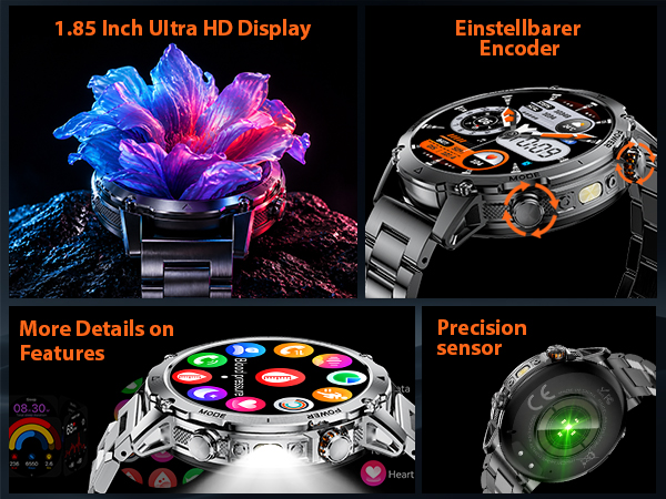 flashlight watch smart watch flashlight
