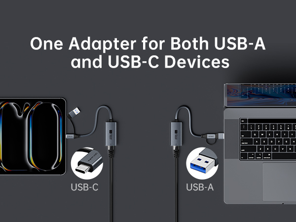 One Adapter for Both USB-A and USB-C Devices