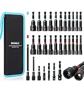 SHALL 29PCS Magnetic Nut Driver Set, Impact Drill Driver Bit 1/4" Hex Shank, SAE & Metric Cr-V St...