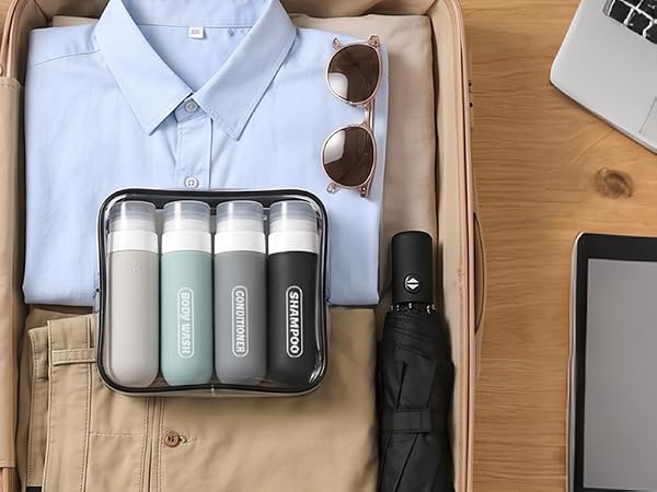silicone travel bottles