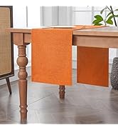 BALCONY & FALCON Linen Style Table Runner Waterproof Washable Rectangle Table Runners for Kitchen...