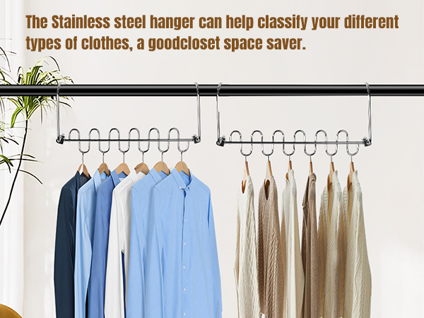 metal space saving hangers