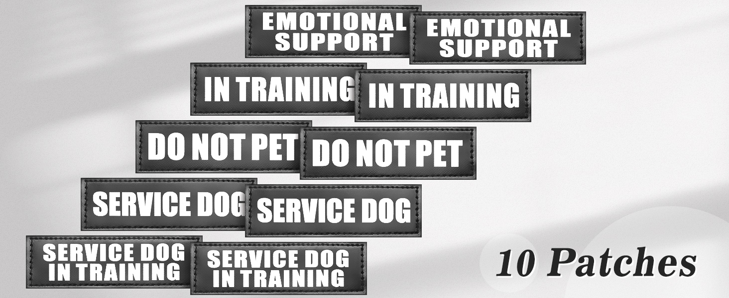 dog patches 10 pack