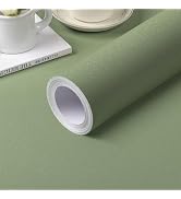 practicalWs Green Peel and Stick Wallpaper, Green Contact Paper for Cabinets and Drawers, Self Ad...