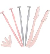 Eyebrow Razors for Women, Replaceable Face Razors kit, Dermaplane Shaving Tool for Men & Women, F...