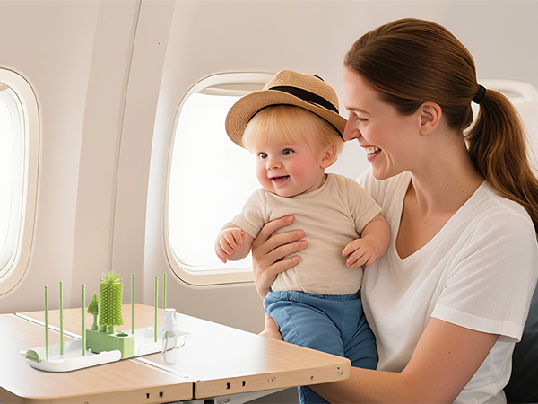 TSA-Friendly Travel Kit – Clean Baby Bottles Anytime, Even on Flights