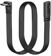 LANMINGLEL Short 90 Degree USB Type C 2.0 Flat Cable,PD 65W USB C 2.0 Fast Charge Cable,Short USB...