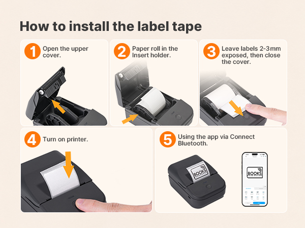 label maker machine with tape label printer thermal printer sticker printer thermal label printer