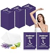 Travel Deodorant Wipes Individually Wrapped,Body Wipes to Clean Skin for Women Men(Lavender,pack ...
