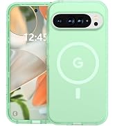 ANNSD for Google Pixel 9/9 Pro Case,Magnetic Matte Shockproof Cover,Translucent Full Body Protect...