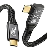 CHENLENIC USB C 3.2 Gen2x2 20Gbps Cable, 90Degree USB C 4K@60Hz UHD Video 5A/240W PD3.1 Fast Char...