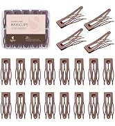 Sightor 20 Pcs Double Grip Hair Clips, Metal Snap Hair Clips Hair Barrettes for Women Hair Stylin...