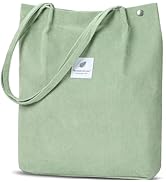 WantGor Large Corduroy Totes Bag Women's Casual Purses Work Handbags Big Capacity Shopping Bag