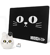 Cute Cat Wireless Mouse and Mouse Pad set for Kids Children Wireless computer mouse Fit for Compu...