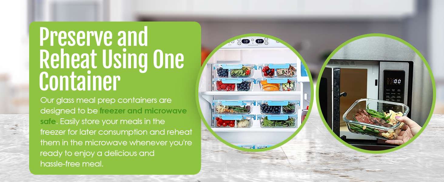 32 oz glass containers with lids fruit storage containers for fridge recipientes vidrio preparar