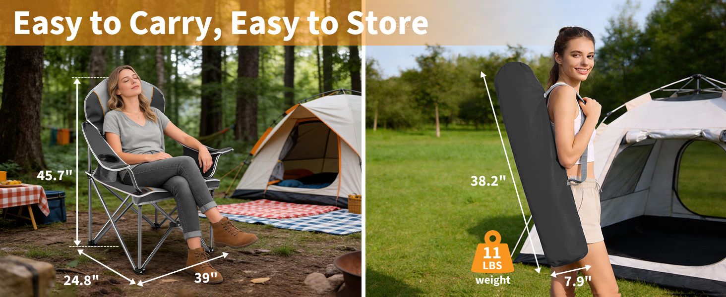 Folding Camping Beach Chair for Adults