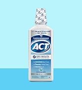ACT Dry Mouth Anticavity Zero Alcohol Fluoride Mouthwash 18 fl. oz. Soothing Mint