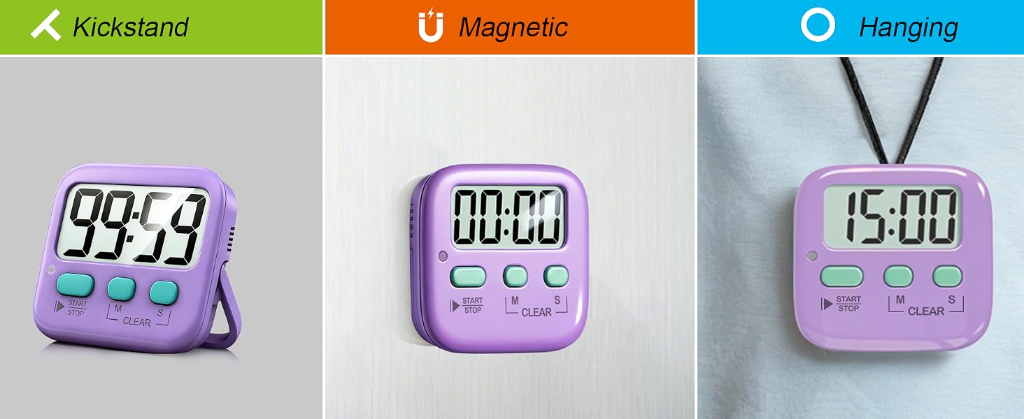 Digital timer with three mounting options
