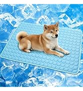 XinChangShangMao Dog Cooling Mat, Q-Max>0.4 Pet Dog Self Cool Pad, Ice Silk Washable Summer Coole...