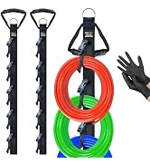 Extension Cord Organizer 2 Pack, Cord Storage Organizer with 5 Slots, Garage Garden Storage Strap...