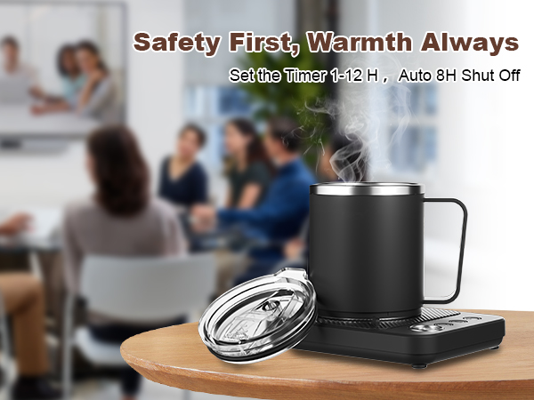Coffee Mug Warmer Set for Desk, Coffee Cup Warmer with Auto Shut OffTimer, Coffee Mug Cup Heater