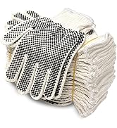Evridwear Cotton Polyester String Knit Shell Safety Protection Work Gloves for Painter Mechanic I...