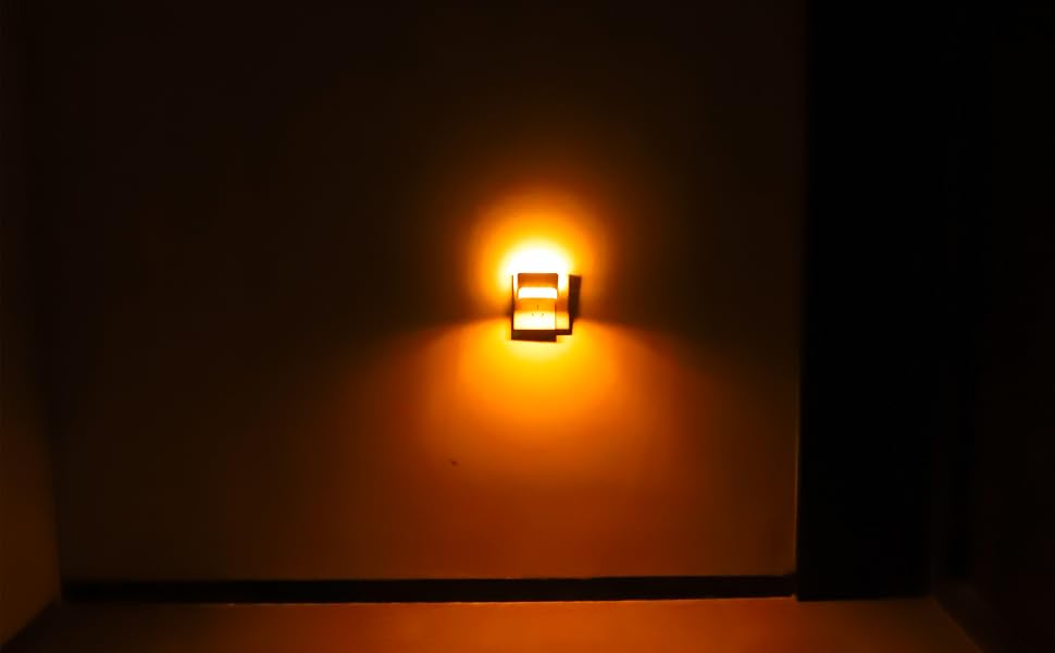Amber Night Lights, Dimmable LED Nights Lights Plug into Wall, Dusk to Dawn Sensor, 2 Pack