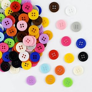 Colorful buttons display