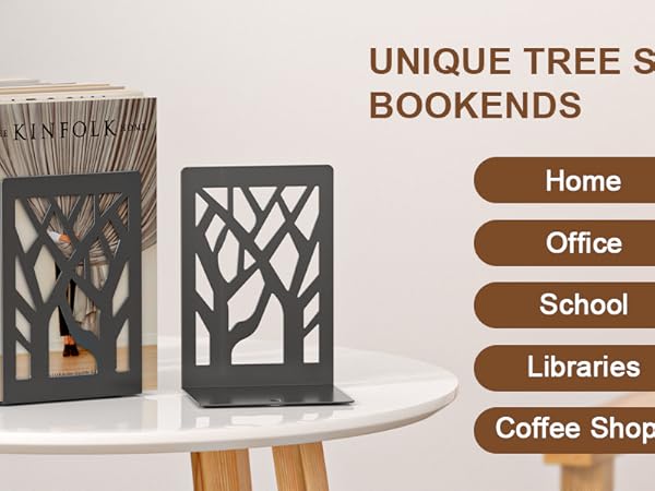 metal bookends for shelves
