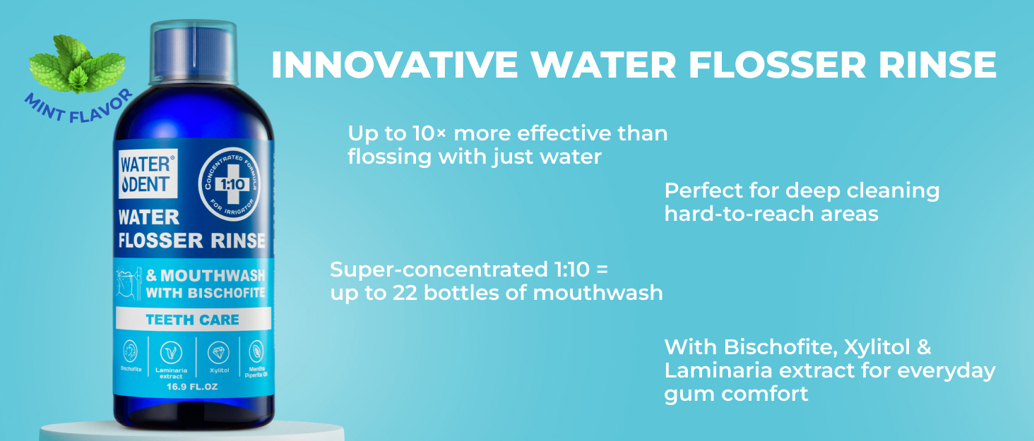 WATERDENT water flosser rinse