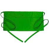 BOHARERS Waist Apron with 3 Pockets - Green Waitress Waiter Server Short Apron