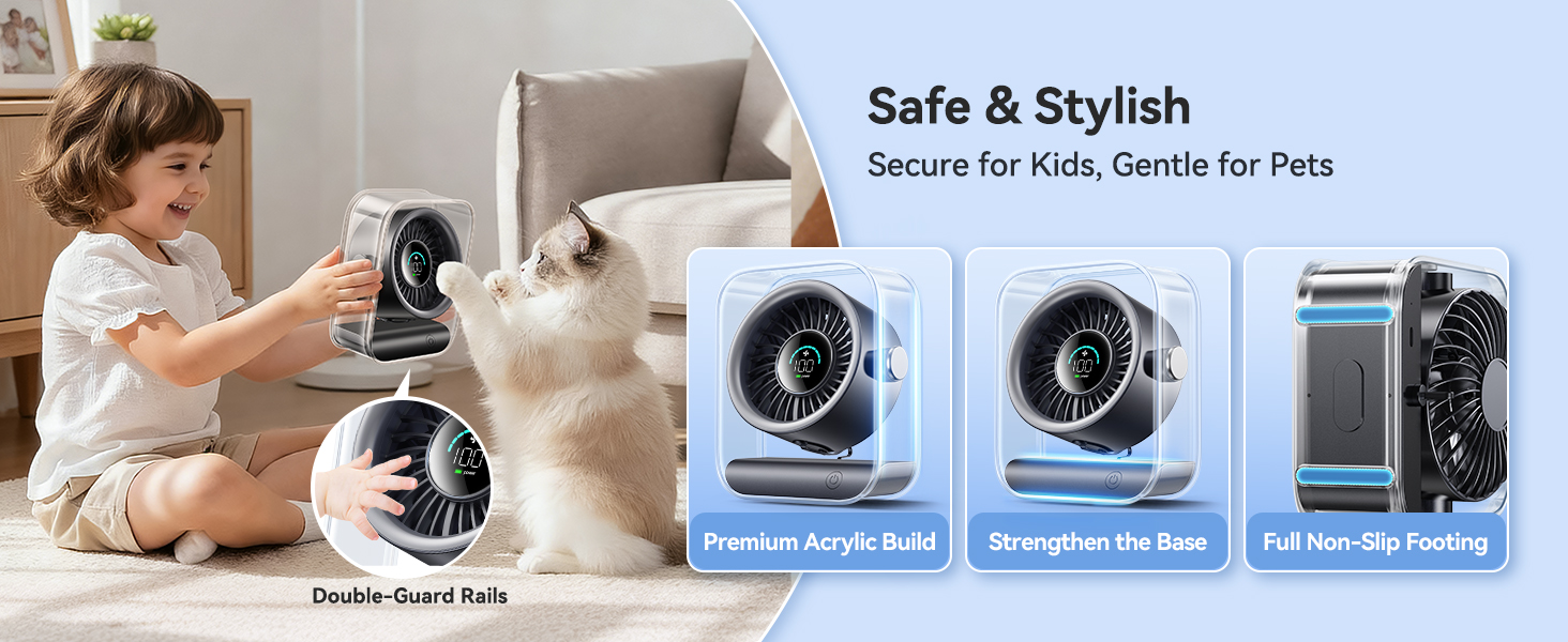 small desk fan quiet