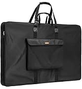 Nicpro Large Art Portfolio Bag 35 x 43 Inches Waterproof Nylon Artist Storage Case with Strap,Sto...