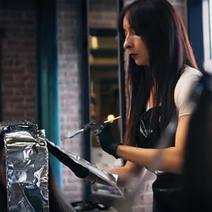 Hair dye using foils