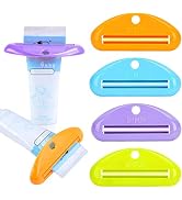 LOVEINUSA 4 Pack Toothpaste Squeezer Tube Squeezer | Hanging Toothpaste Clips, Holder Rolling Hol...
