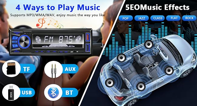 Bluetooth Hands Free Calling & Music Streaming